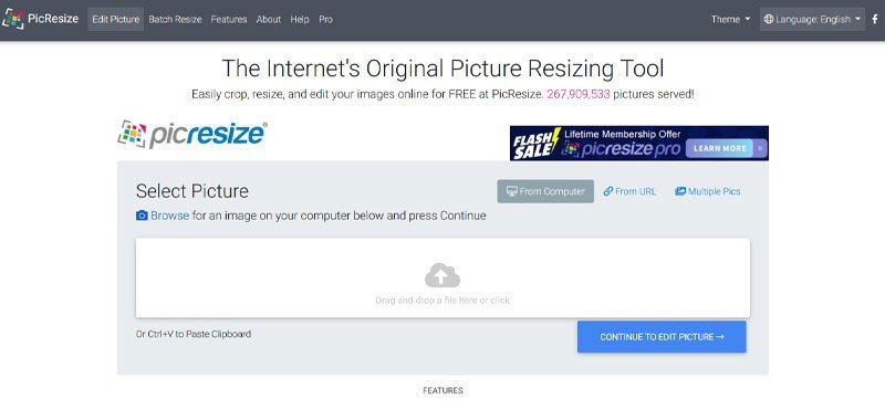 کم کردن آنلاین حجم عکس سایت picresize