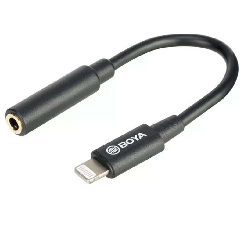 کابل تبدیل میکروفن بویا BOYA BY-K3 3.5mm trrs to Lightning Cable