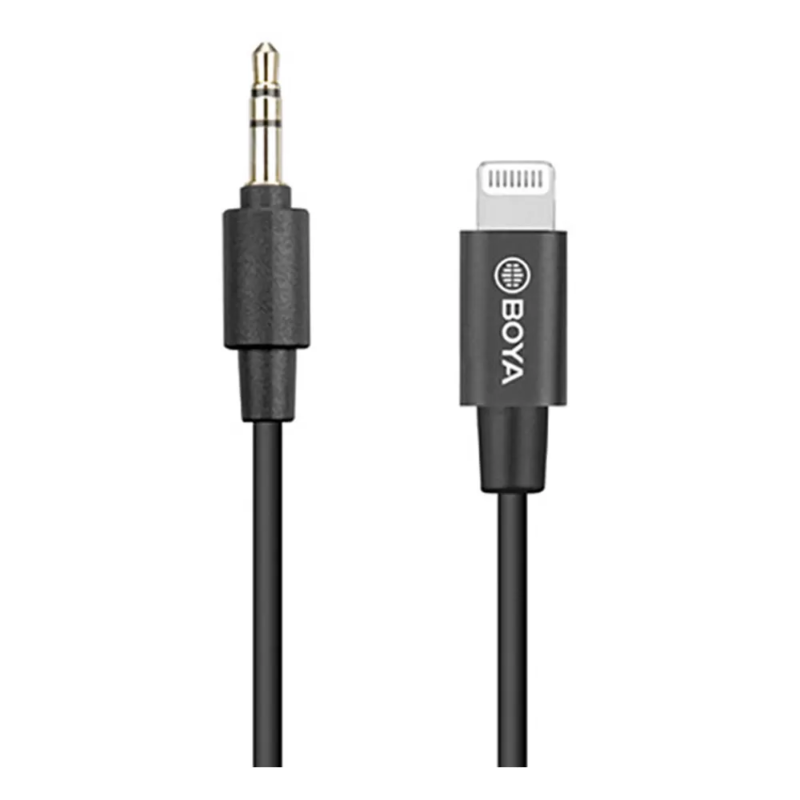 کابل تبدیل میکروفن بویا Boya BY-K1 3.5mm Trs to Lightning Cable