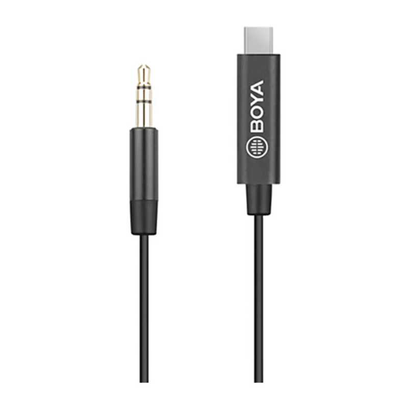 کابل تبدیل میکروفن بویا Boya BY-K2 3.5mm trs to USB Type-C Cable