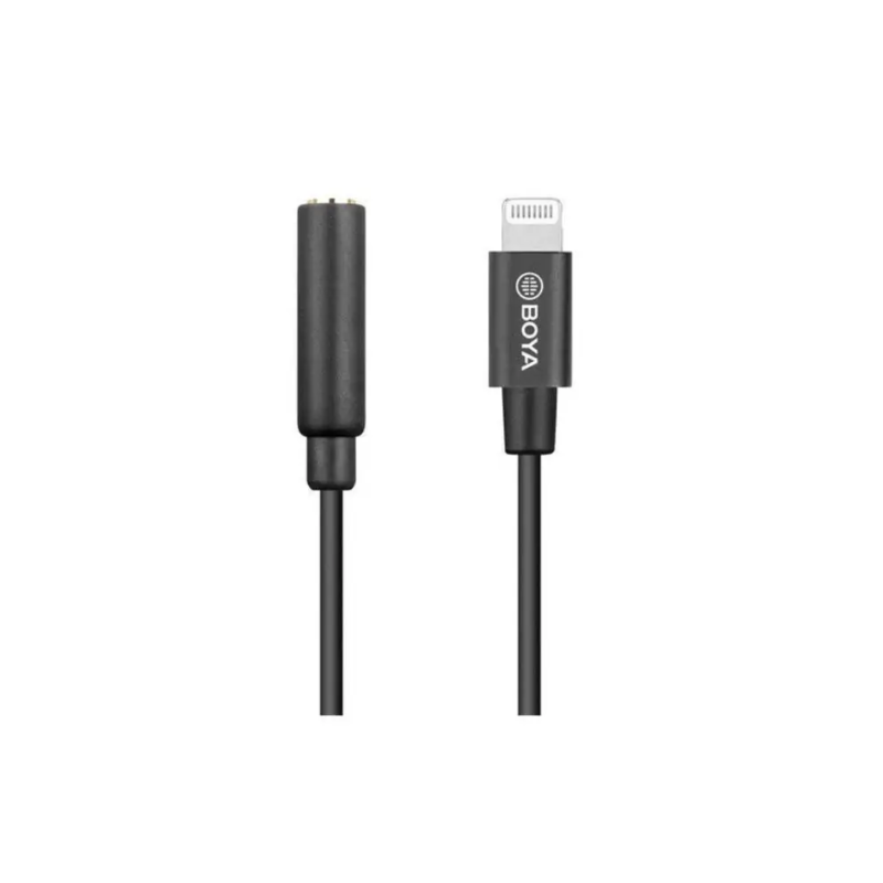 کابل تبدیل میکروفن بویا BOYA BY-K8 3.5mm trs to Lightning Cable