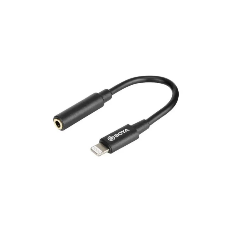 کابل تبدیل میکروفن بویا BOYA BY-K8 3.5mm trs to Lightning Cable