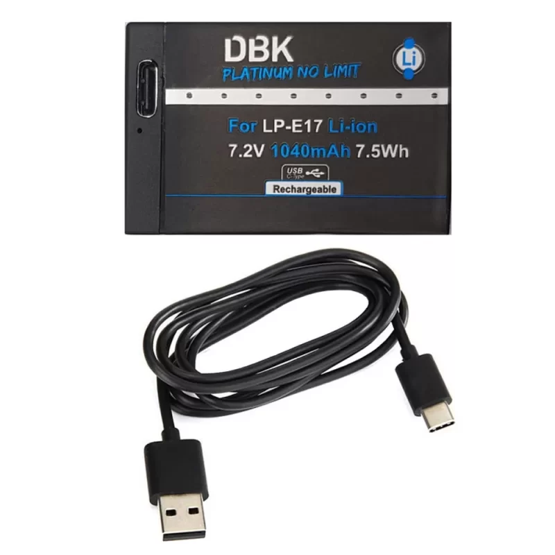 باتری دی بی کی (بادرگاه تایپ DBK LC-E17 Batttery Charger for LP-E17 HC (C