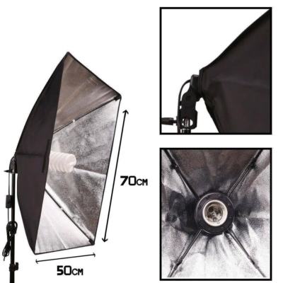 سافت باکس چراغ خور تك لامپ Diamond Softbox 50×70