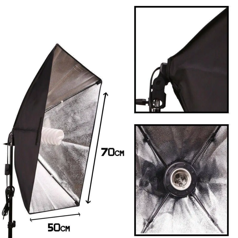 سافت باکس چراغ خور تك لامپ Diamond Softbox 50×70