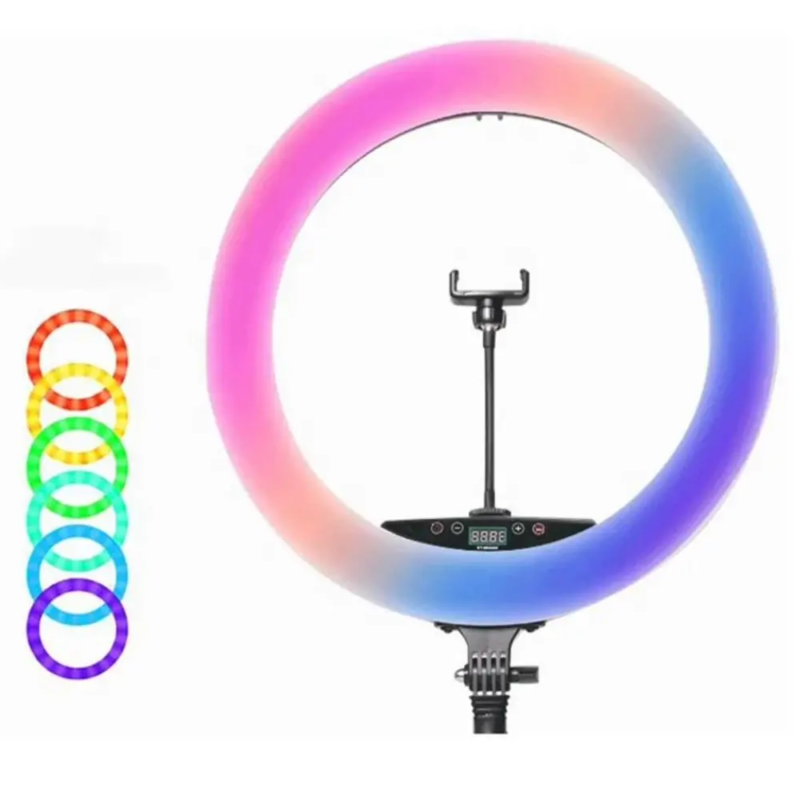 رينگ لايت (48 سانتی متر 65 وات) KY-BK 448 RGB Ring Light