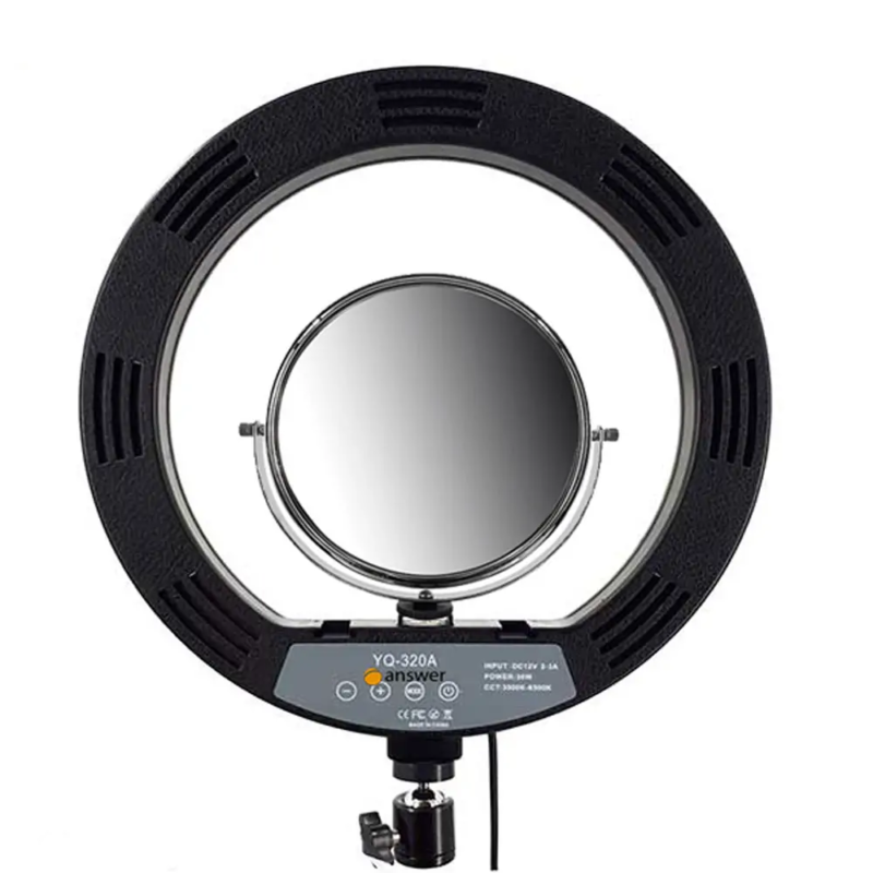 رینگ لایت ( 30 سانتی متر 30 وات) YQ-320A Ring Light + آینه