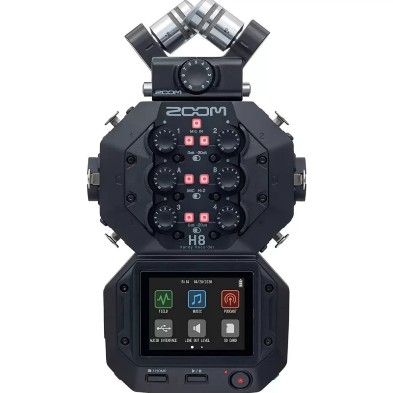 رکوردر صدا زوم Zoom H8 8-Input / 12-Track Portable Handy Recorder