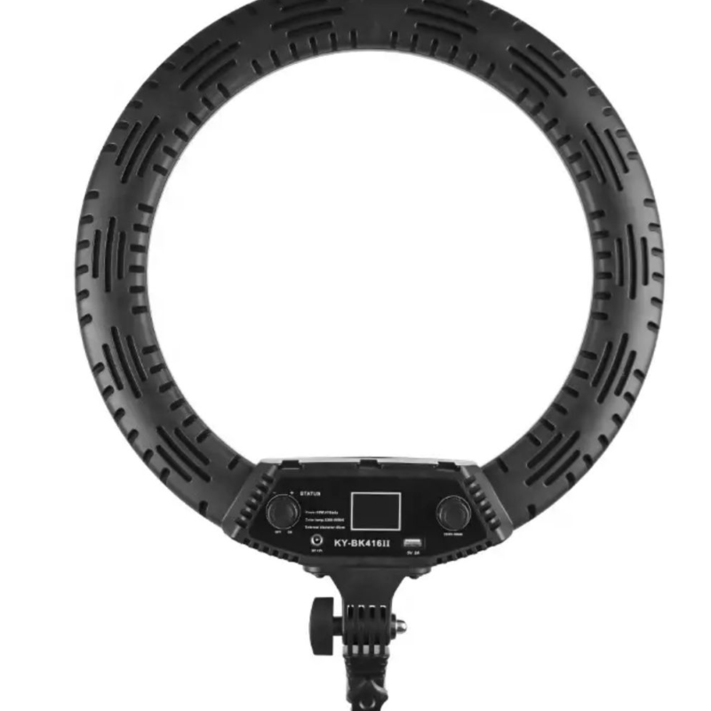 کیت پیشنهادی بلاگری 4 : رینگ لایت KY-BK416II Ring Light + پایه و میکروفن بيسيم وايرلس K8