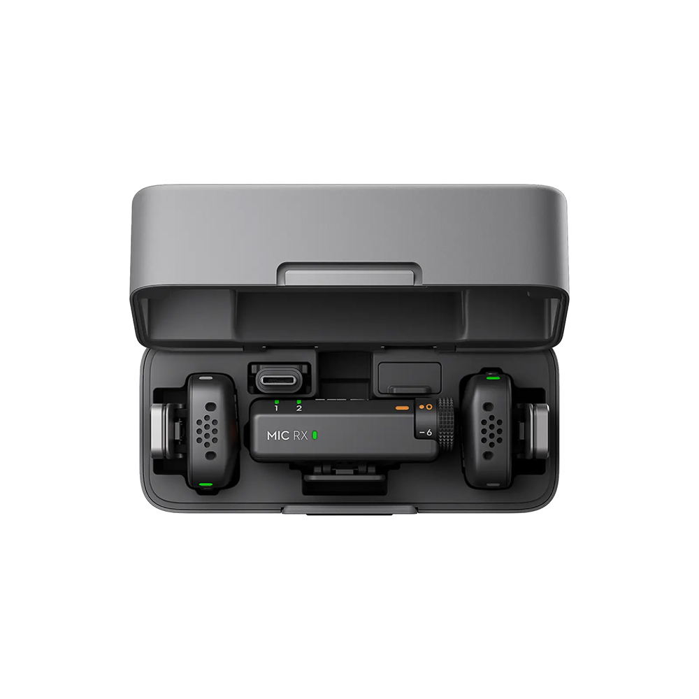 DJI Mic Mini (2Person) Wireless Microphone (2) میکروفون بیسیم دی جی ای DJI Mic Mini (2Person) Wireless Microphone