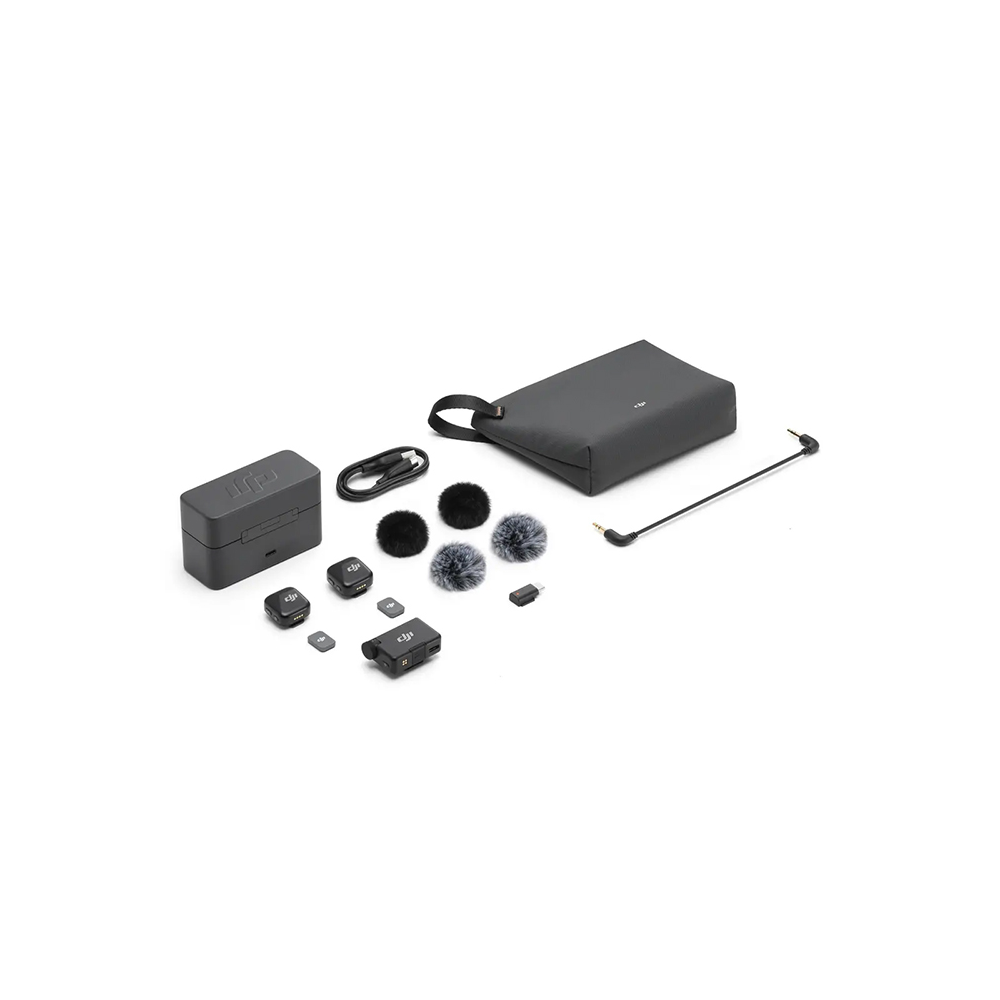 DJI Mic Mini (2Person) Wireless Microphone (3) میکروفون بیسیم دی جی ای DJI Mic Mini (2Person) Wireless Microphone