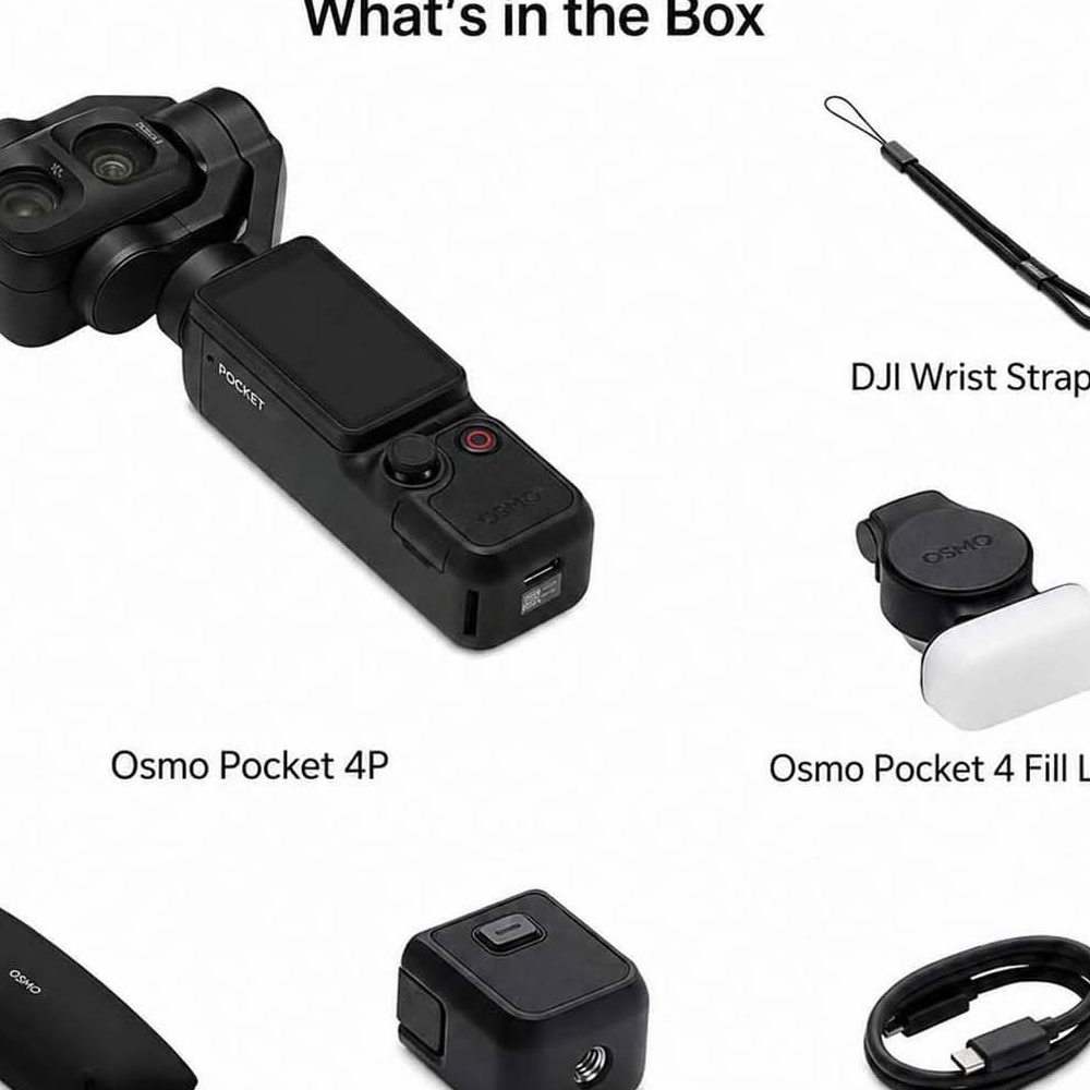 DJI Osmo Pocket 4P Standard Combo (4) دوربین اسمو پاکت دیجیآی DJI Osmo Pocket 4P Standard Combo