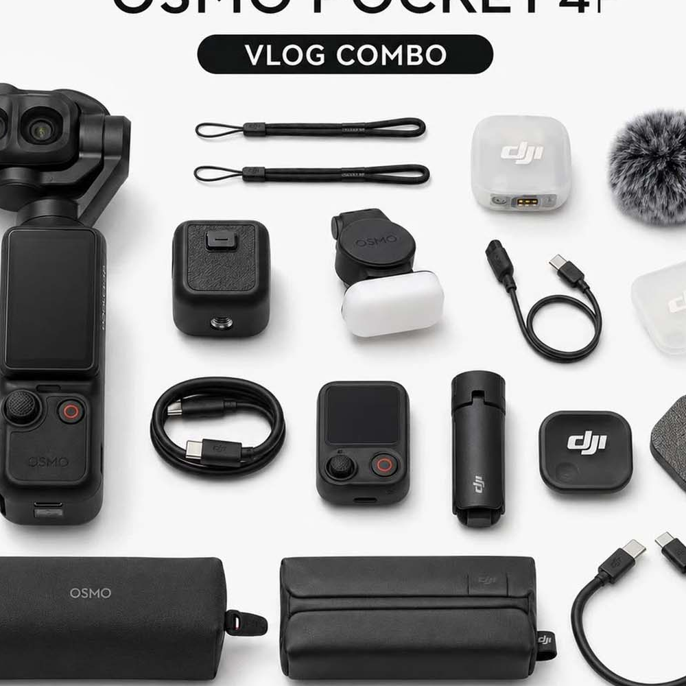 DJI Osmo Pocket 4P Vlog Combo (1) دوربین اسمو پاکت دیجیآی DJI Osmo Pocket 4P Vlog Combo
